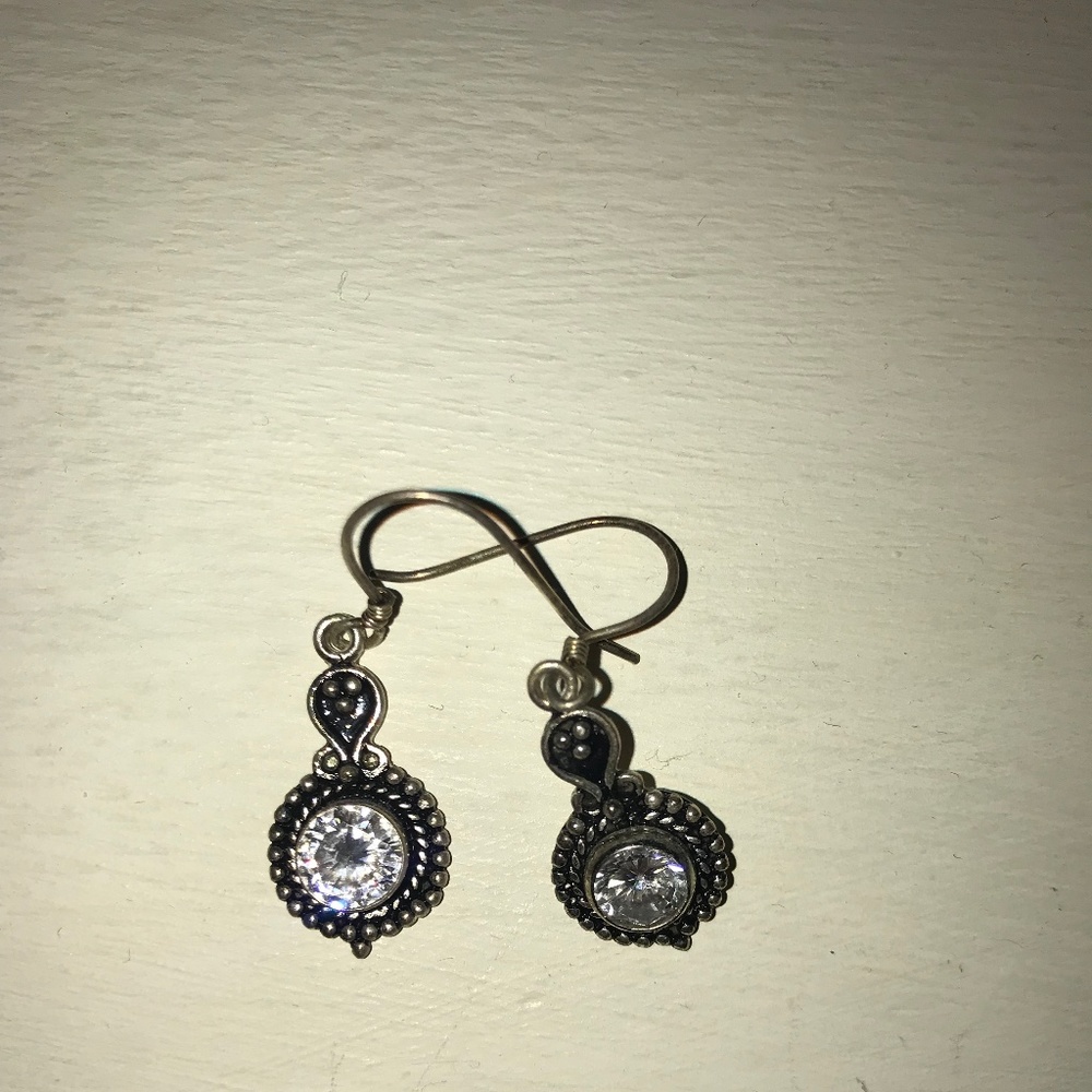 Silver earrings